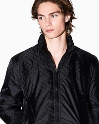 Jacket with allover logo