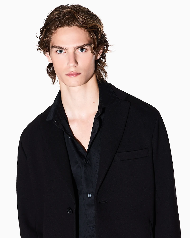 Regular fit shirt with allover logo