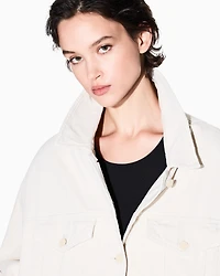 Armani Exchange - Oversized denim jacket, Woman, Camel, Size: