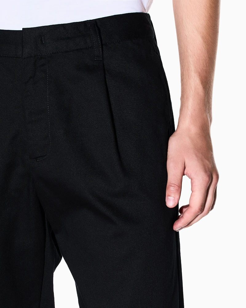 Armani Exchange - Cotton twill chinos, Man, Black, Size: