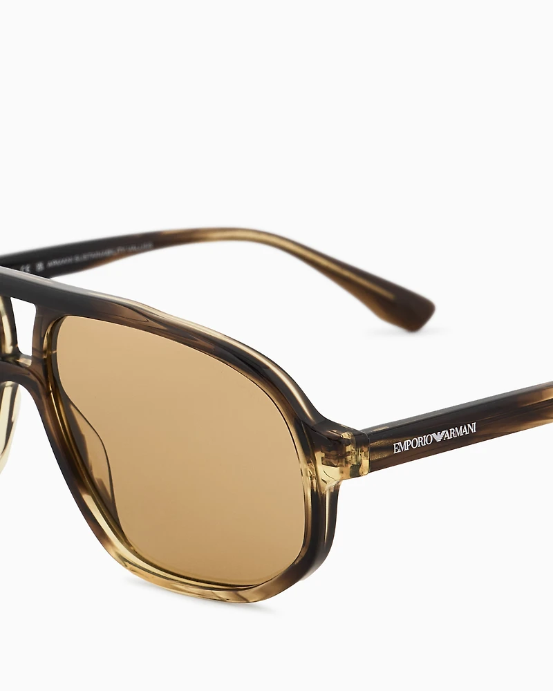 Emporio Armani - Men’s aviator sunglasses, Man, Size: 57L