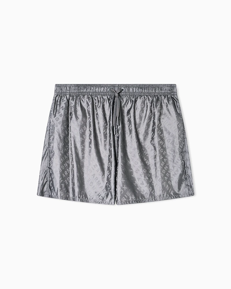 ALLOVER LOGO SWIM TRUNKS