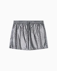 ALLOVER LOGO SWIM TRUNKS