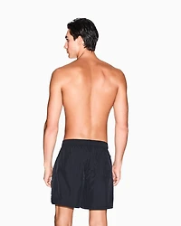 LOGO PRINT BOXER SWIM TRUNKS