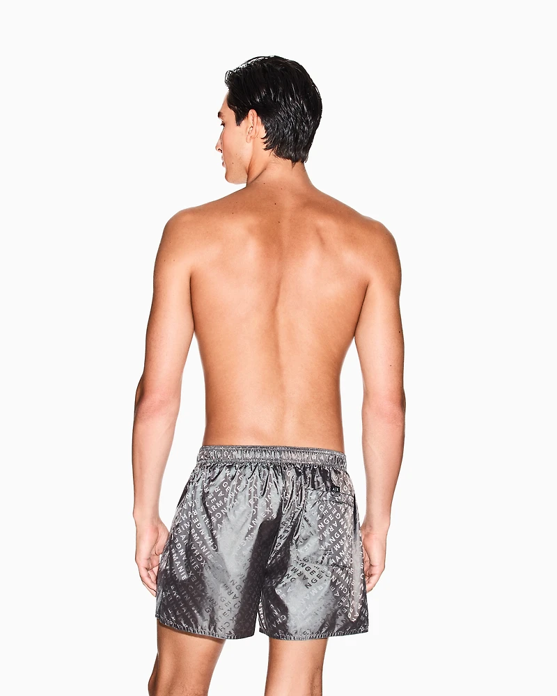 ALLOVER LOGO SWIM TRUNKS
