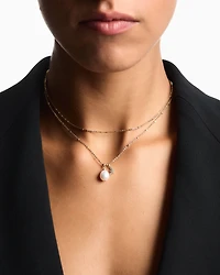 Emporio Armani -  Gold-Tone Brass Pendant Necklace, Woman, Multicoloured, Size: TU