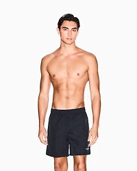 LOGO PRINT BOXER SWIM TRUNKS