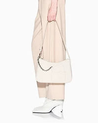 Armani Exchange - Shoulder bag with card holder, Woman, Beige, Size: TU