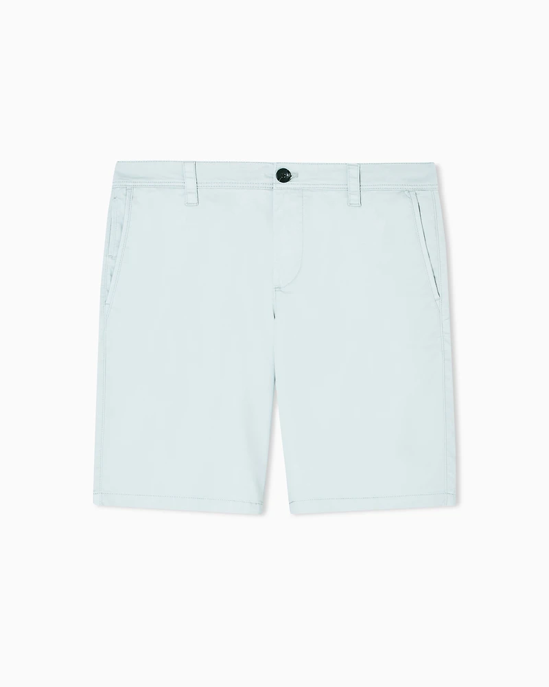 Bermuda shorts satin stretch fabric