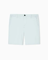 Bermuda shorts satin stretch fabric