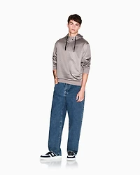 Armani Exchange - Micro texture hoodie, Man, Brown, Size: