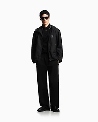 Emporio Armani - Nylon jacket with hood and visor, Man, Black, Size: