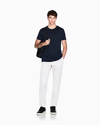 Armani Exchange - Slim fit Pima cotton T-shirt, Man, Navy Blue, Size: