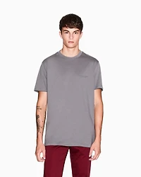 Armani Exchange - Regular fit T-shirt with logo, Man, Grey, Size: