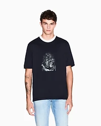 Armani Exchange - Regular Fit T-Shirts, Man, Navy Blue, Size: