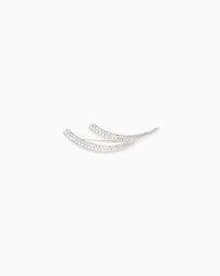 Emporio Armani - Swarovski pavé rhinestone brooch, Woman, Transparent, Size: TU