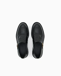 Emporio Armani - Crocodile-print calfskin monkstraps, Man, Black, Size: