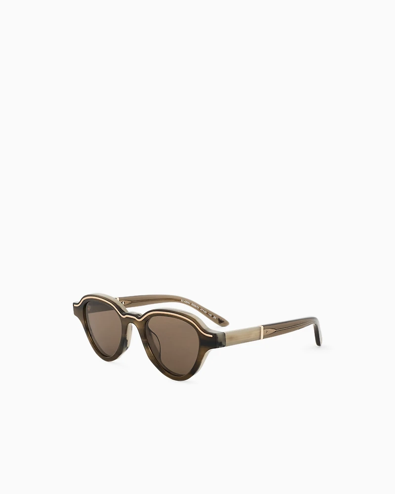 Emporio Armani - Men’s irregular-shaped sunglasses, Man, Size: 47L