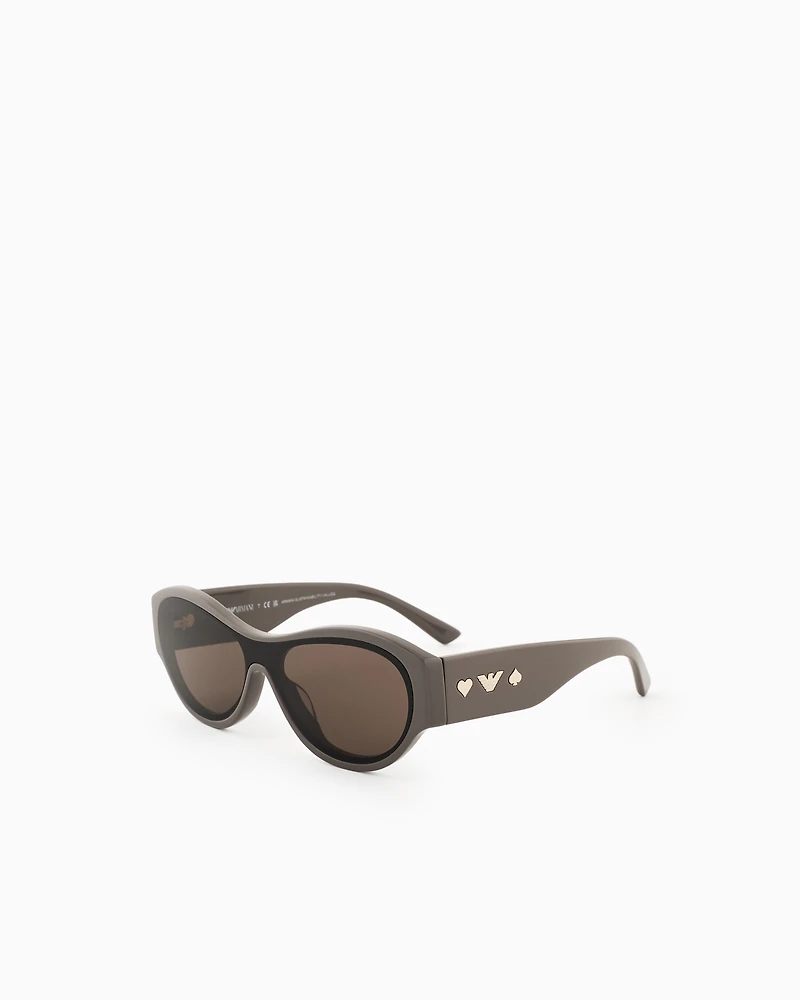 Emporio Armani - Women’s irregular-shaped sunglasses, Woman, Size: 36L