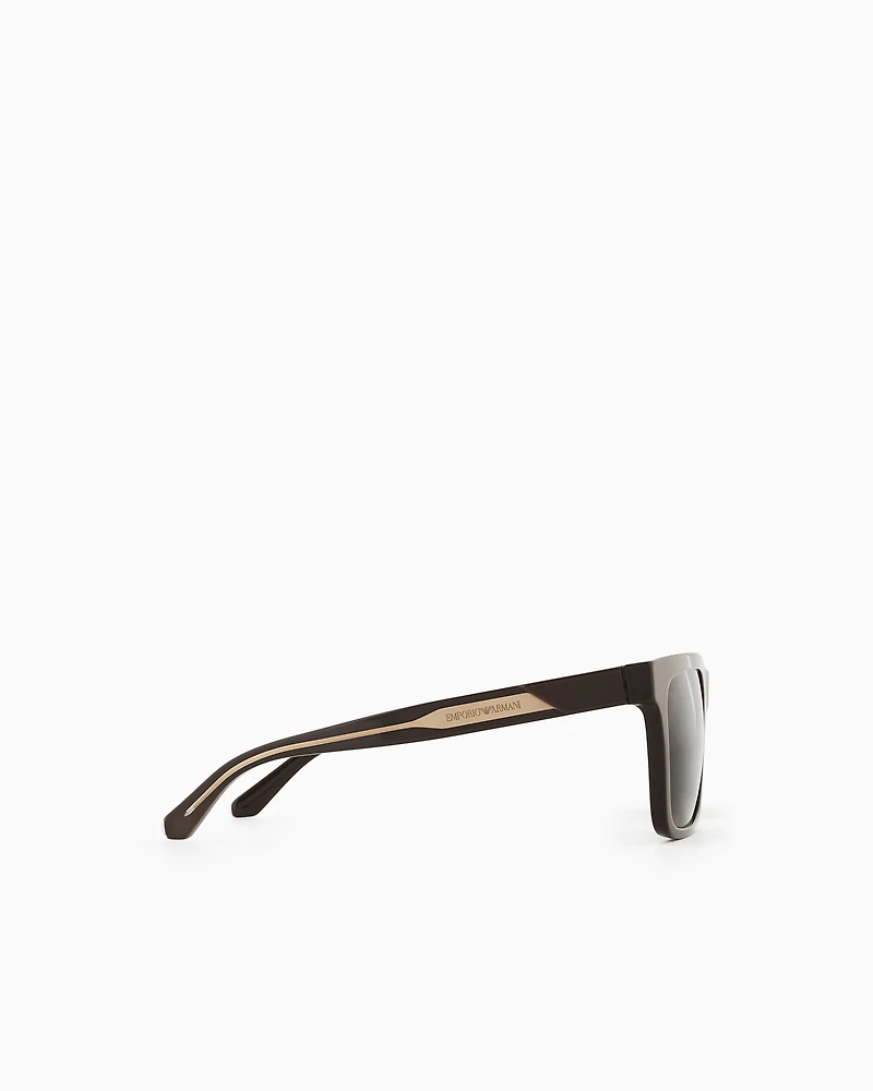 Emporio Armani - Men’s square sunglasses, Man, Size: 57L