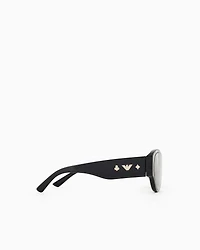 Emporio Armani - Women’s irregular-shaped sunglasses, Woman, Black, Size: 36L