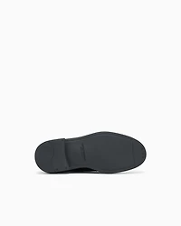 Emporio Armani - Crocodile-print calfskin monkstraps, Man, Black, Size: