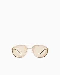 Emporio Armani - Men’s irregular-shaped sunglasses, Man, Size: 58L