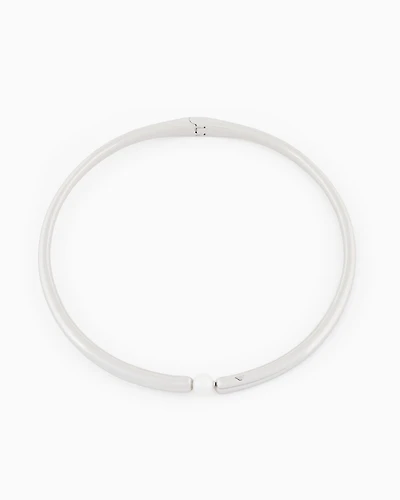 Emporio Armani -  Silver-Tone Brass Collar Necklace, Woman, Multicoloured, Size: TU