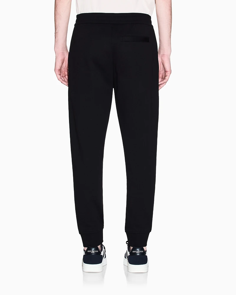Armani Exchange - Tone Logo Jogger Pants, Man, Black, Size: