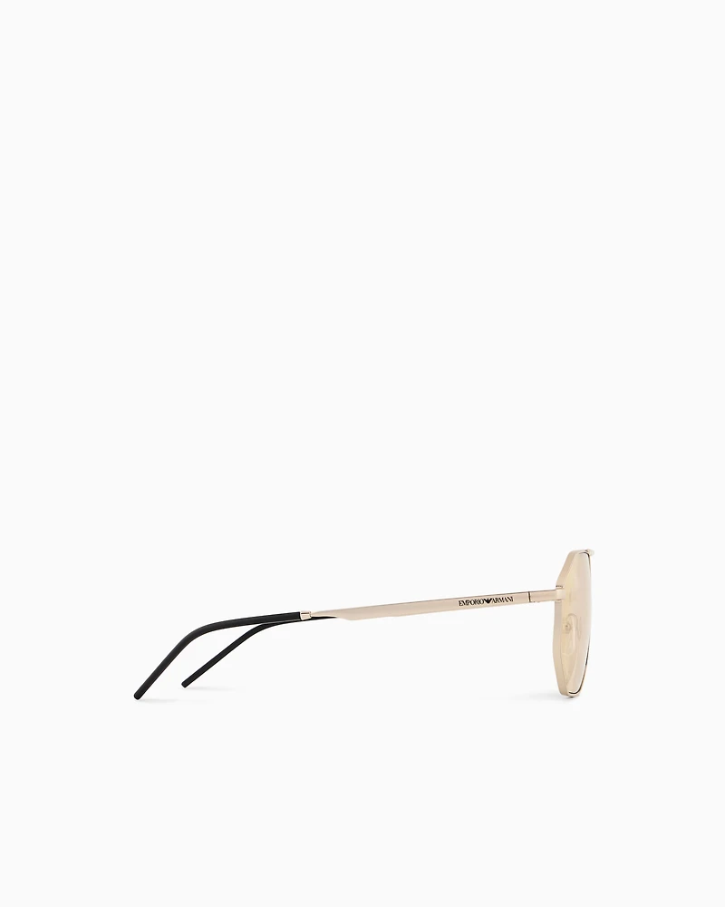 Emporio Armani - Men’s irregular-shaped sunglasses, Man, Size: 58L