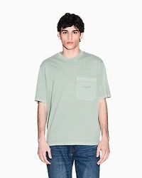 Used-effect cotton T-shirt