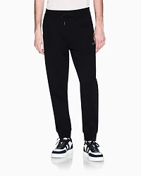 Armani Exchange - Tone Logo Jogger Pants, Man, Black, Size: