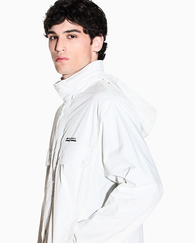 Waterproof jacket with logo