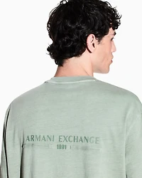 Used-effect cotton T-shirt