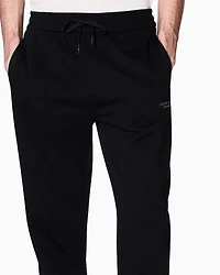 Armani Exchange - Tone Logo Jogger Pants, Man, Black, Size: