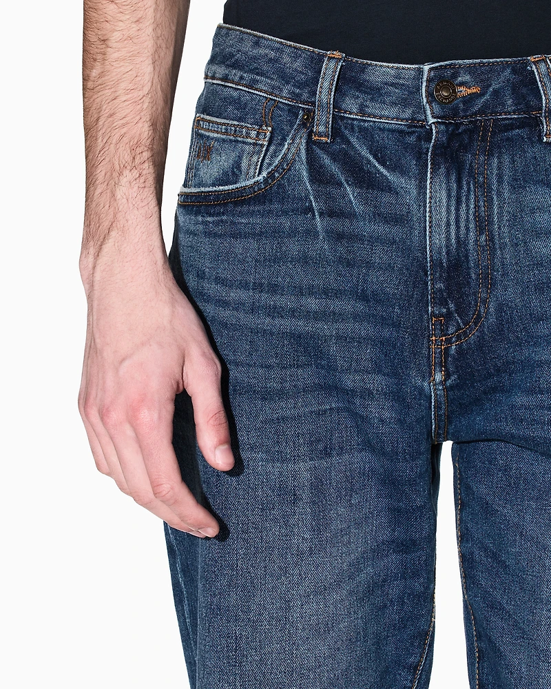 Armani Exchange - Slim-fit denim jeans, Man, Blue, Size:
