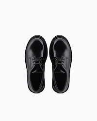 Emporio Armani - Abraded fabric lace-ups, Boy, Black, Size: