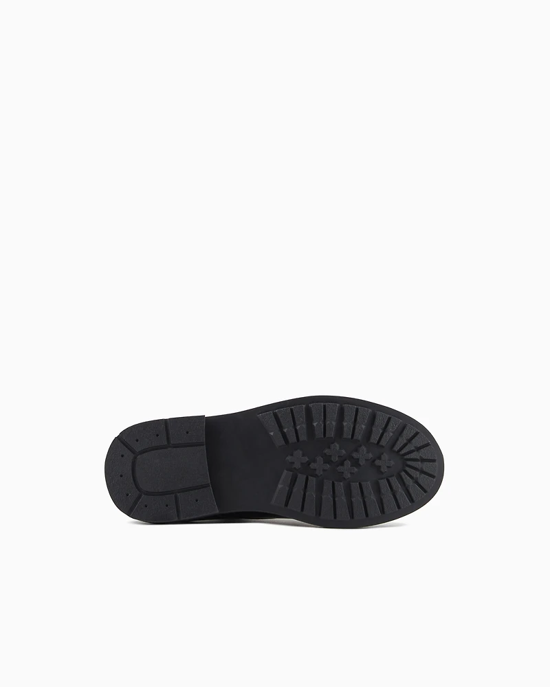 Emporio Armani - Abraded fabric lace-ups, Boy, Black, Size:
