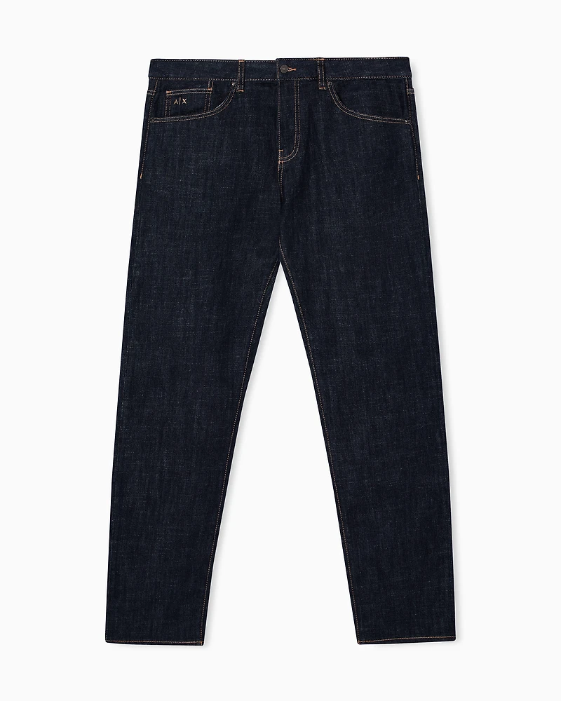 Armani Exchange - Straight fit jeans comfort denim, Man, Blue, Size: