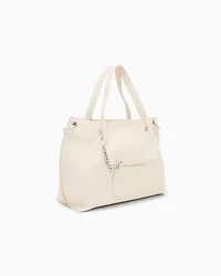 Armani Exchange - Shopper bag with clutch, Woman, Beige, Size: TU