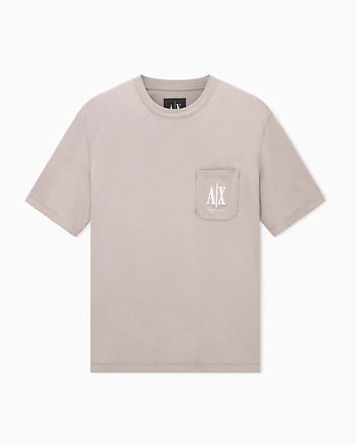 Regular fit T-shirt with pocket and logo