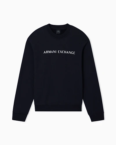 Armani Exchange - Regular fit polo shirt with zip and contrasting bands, Man, Navy Blue, Size: