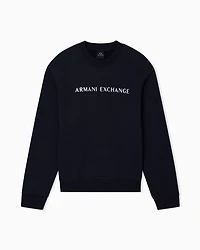 Armani Exchange - Regular fit polo shirt with zip and contrasting bands, Man, Navy Blue, Size: