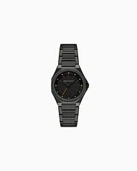 Armani Exchange -  Three-Hand Black Stainless Steel Watch, Woman, Multicoloured, Size: TU