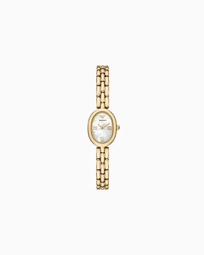 Emporio Armani -  Two-Hand Gold-Tone Stainless Steel Watch, Woman, Multicoloured, Size: TU