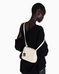 Allover logo shoulder bag