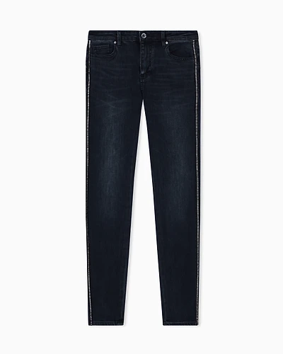 Armani Exchange - Ultra stretch super skinny jeans, Woman, Blue, Size: