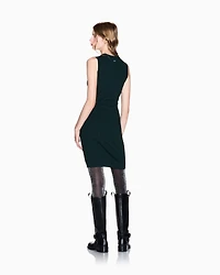 Armani Exchange - Sheath dress with allover logo, Woman, Green, Size:
