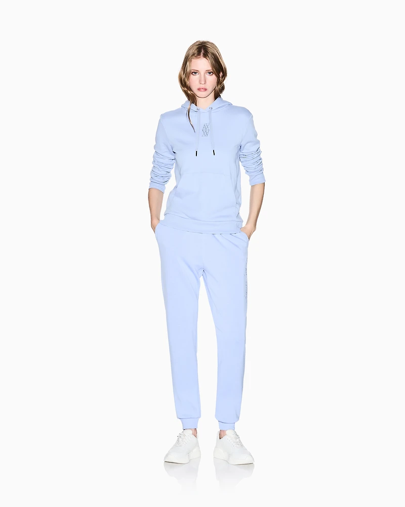 Armani Exchange - Hoodies, Woman, Light Blue, Size: