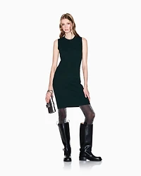 Armani Exchange - Sheath dress with allover logo, Woman, Green, Size: